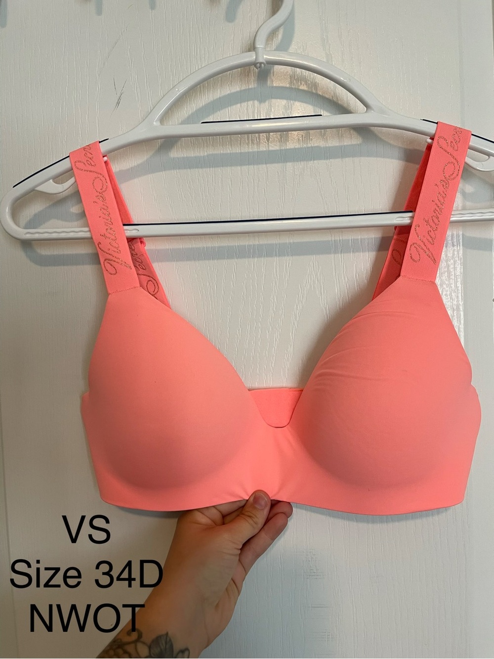 Victoria's Secret Coral Pink Lightly Padded Push-Up Bra